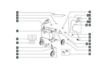 Preview: Dietz Stockhalter für TAIMA M Rollator