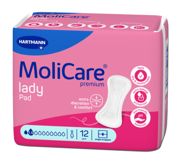 Hartmann MoliCare PREMIUM Lady Pad 1,5 Tropfen | leichte Blasenschwäche