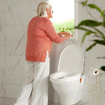 Etac Toilettensitzerhöhung MY-LOO 6cm mit Klammern und Deckel