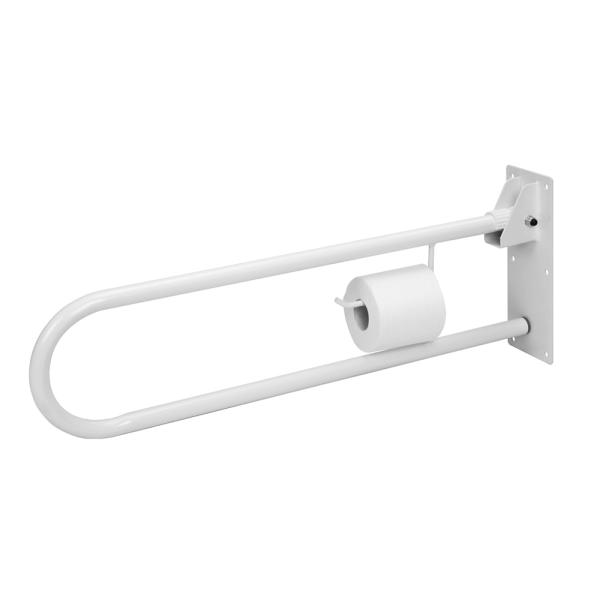 Careline Stützklappgriff DEVON mit Toilettenpapierhalter