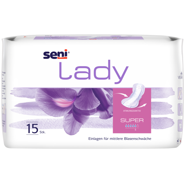 TZMO Seni Lady Super 5 Tropfen | mittlere Inkontinenz