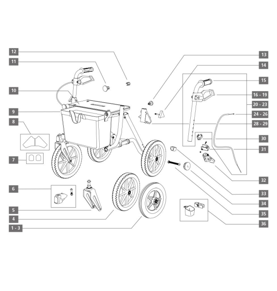 Dietz Sitzbespannung für Taima XC Rollator bis Q03/2024