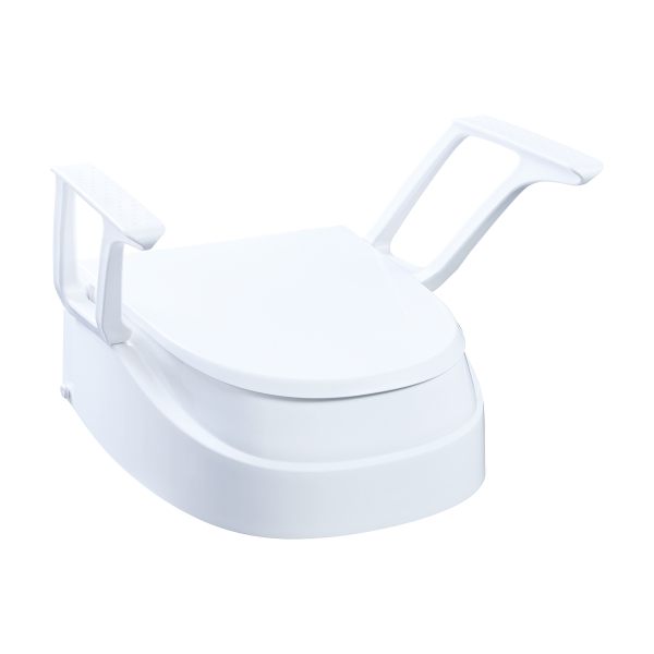 Dietz Toilettensitzerhöhung SMART FIX mit Armlehnen und Deckel